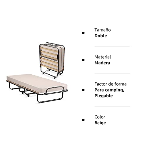 Imagen Descansa con estilo en la cama plegable costway 80x190cm