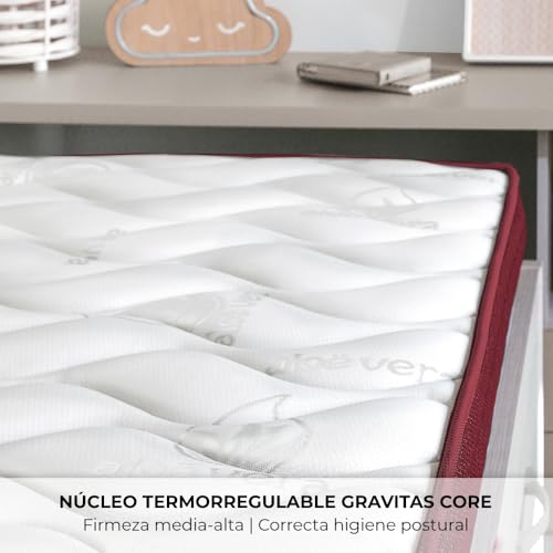 Imagen Colchon viscoelastico cama nido don descanso ?15cm 150x190 burdeos