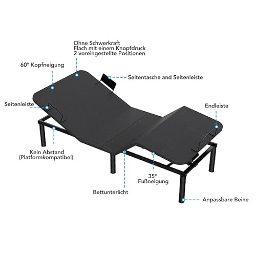 Imagen Base de cama electrica flexispot descanso personalizado y resistente