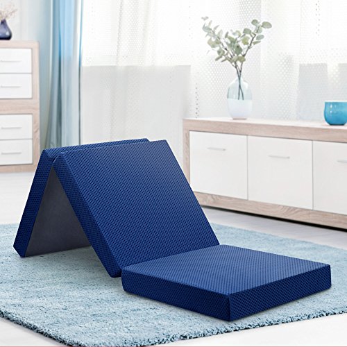 Imagen Colchon plegable viscoelastico olee sleep azul