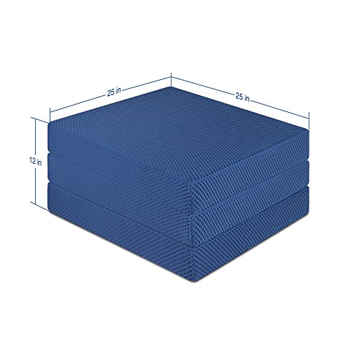 Imagen Colchon plegable viscoelastico olee sleep azul