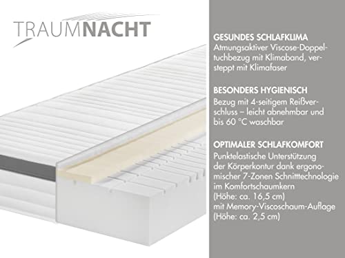 Imagen Descubre el confort supremo con el colchon traumnacht de espuma fria viscoelastica