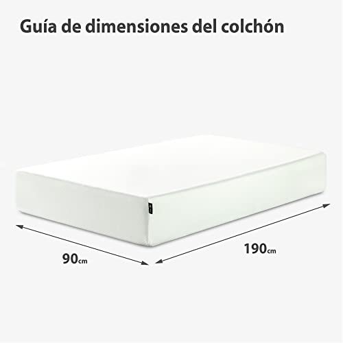 Imagen Colchon zinus 90x190 cm memory foam y muelles