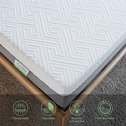 Imagen Colchon novilla viscoelastico 90x190 gel memory foam