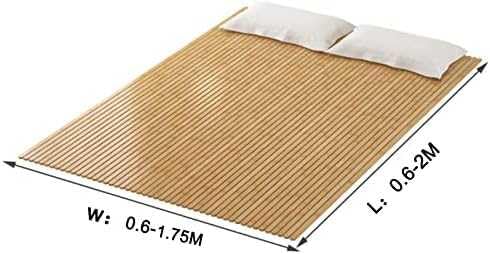 Imagen Conjunto de descanso colchon de bambu enrollable listones de madera almohadilla plegable mejora tu descanso