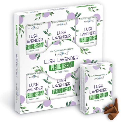 Imagen Pack de 6 conos de incienso herbal lavanda exquisita