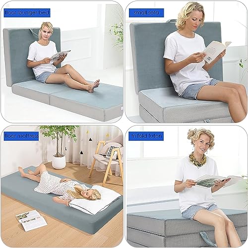 Imagen Colchon futon plegable de viscoelastica para viajes - memorecool