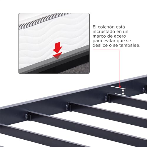 Imagen Cama metalica resistente oleesleep para un descanso perfecto