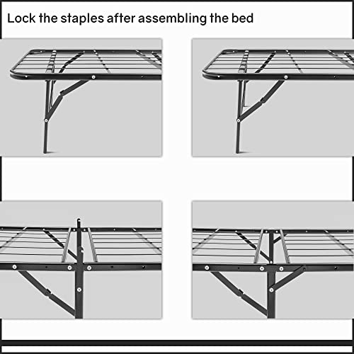 Imagen Base de cama matrimonial con listones de acero quickbase mayton