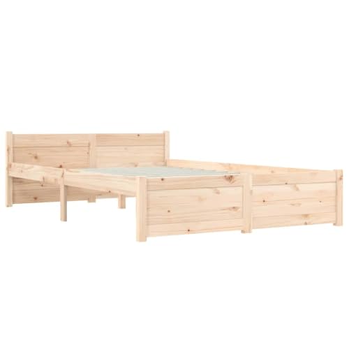 Imagen Base de cama vidaxl madera maciza 120x190 cm