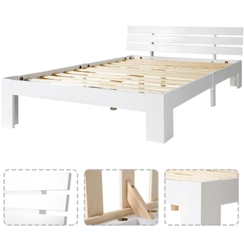 Imagen Cama individual de madera maciza para niños y adolescentes