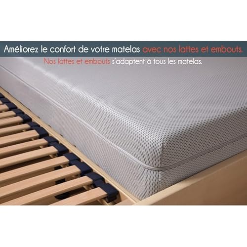 Imagen Pack 20 puntas lama 60mm sujetadores plastico reforzado para somier y sofa