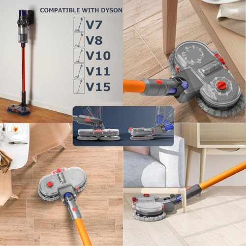 Imagen Dyson v11 v10 v8 v7 v15 limpiaparabrisas electrico fictezlove con deposito de agua y almohadillas lavables