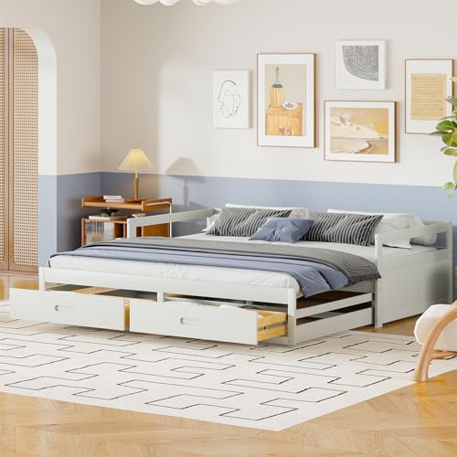 Imagen Sofa cama retractil de pino con sorpresa doble funcion para espacios pequeños