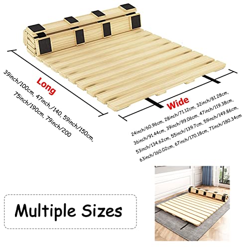 Imagen Tabla cama plegable de madera maciza para un descanso perfecto en el suelo