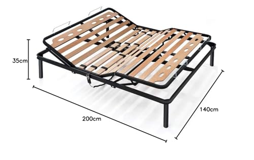 Imagen Descubre la revolucion del descanso somier electrico con listones de madera reforzados y estructura de hierro doble