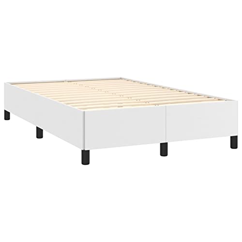 Imagen Cama de cuero sintetico y madera festnight para todos