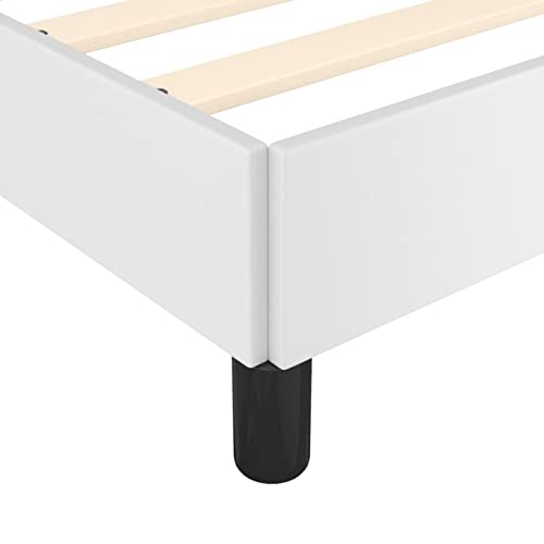 Imagen Cama de cuero sintetico y madera festnight para todos