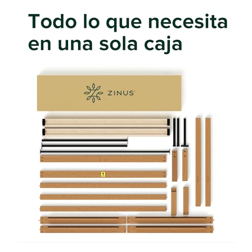 Imagen Cama zinus leah con almacenamiento - bambu marron