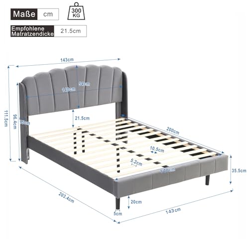 Imagen Cama led con sensor de movimiento 140x200 iluminacion ambiental gris deluxe