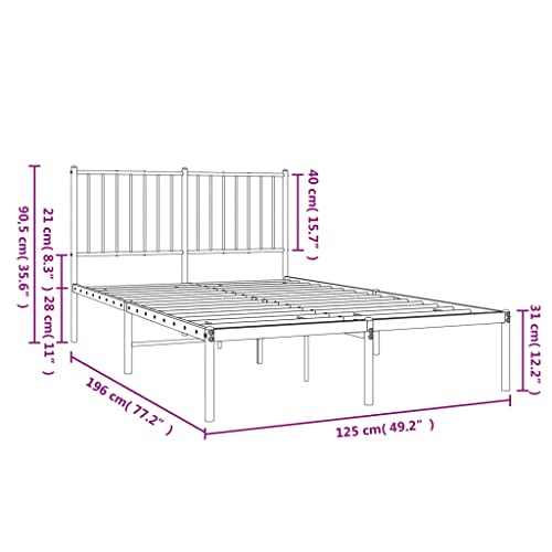 Imagen Base de cama de metal vidaxl descanso y estilo en tu dormitorio