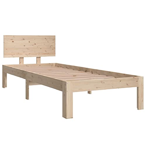 Imagen Base cama individual de madera maciza zeyuan 75x190 cm