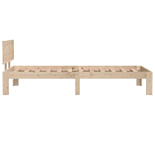 Imagen Base cama individual de madera maciza zeyuan 75x190 cm