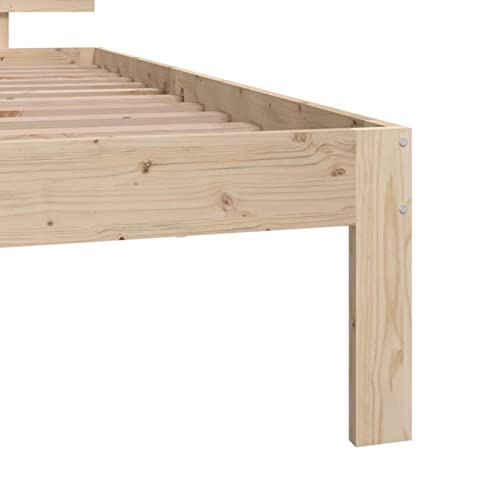 Imagen Base cama individual de madera maciza zeyuan 75x190 cm