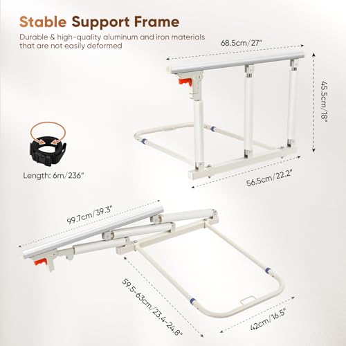 Imagen Barandillas de cama ixdregan seguridad para adultos mayores