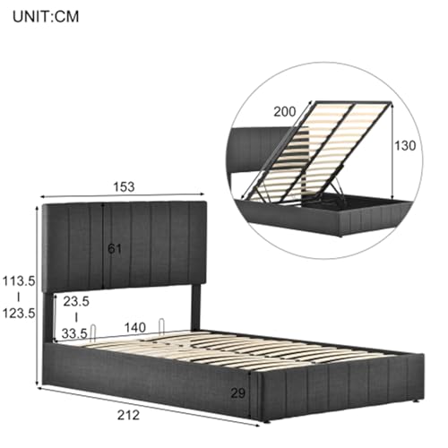 Imagen Descanso y funcionalidad en tu dormitorio con la cama matrimonial hidraulica aprovecha el espacio con estilo