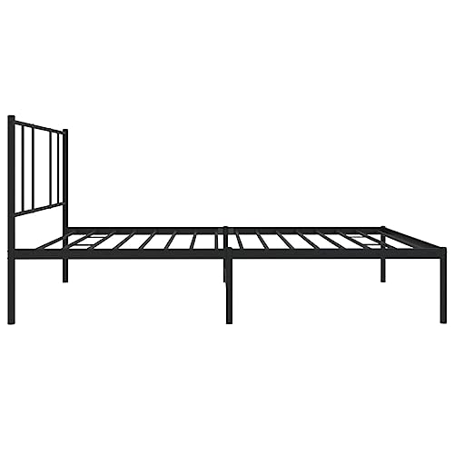 Imagen Cama juvenil junzai estructura metalica negra 75x190 cm