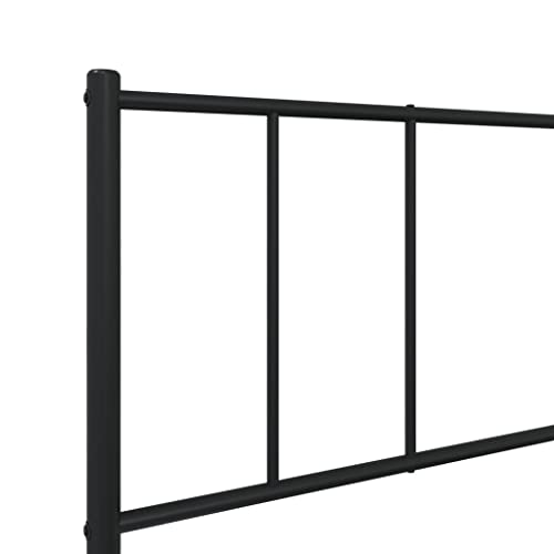 Imagen Cama juvenil junzai estructura metalica negra 75x190 cm