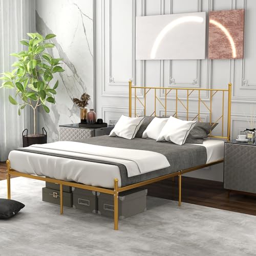 Imagen Cama de metal giantex elegancia y resistencia para tu descanso