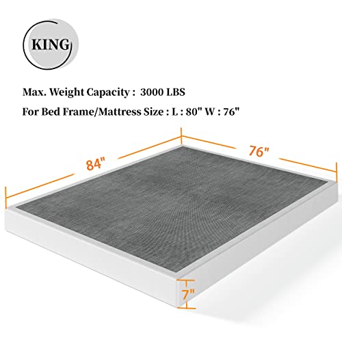 Imagen Base king box spring theocorate 7 metal alto perfil