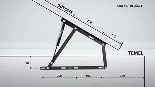 Imagen Aumenta la comodidad de tu cama con nuestro juego de bisagras y resortes para canape de 160cm