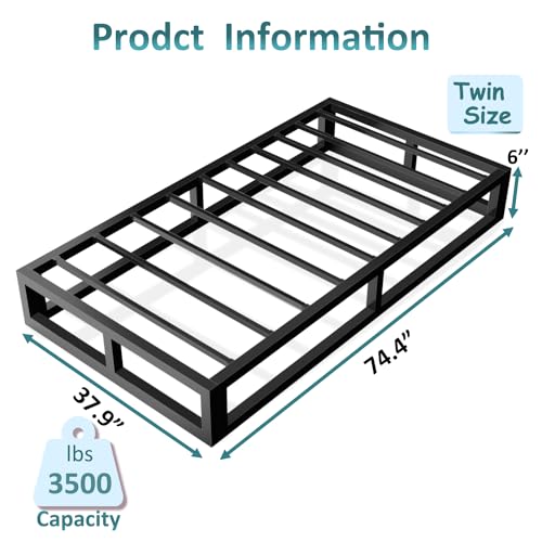 Imagen Cama individual bilily soporte de listones de acero y montaje sin ruidos