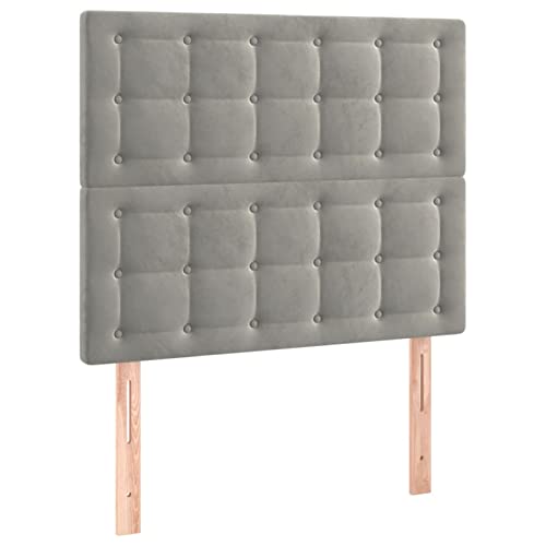 Imagen Descubre la cama box spring tidyard para un descanso elegante y moderno en gris claro