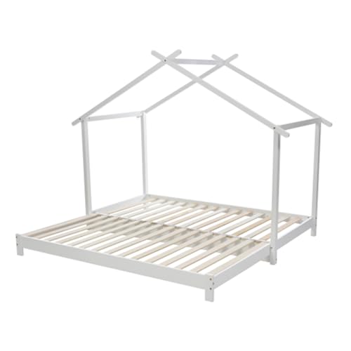 Imagen Cama infantil retractil extensible de madera maciza