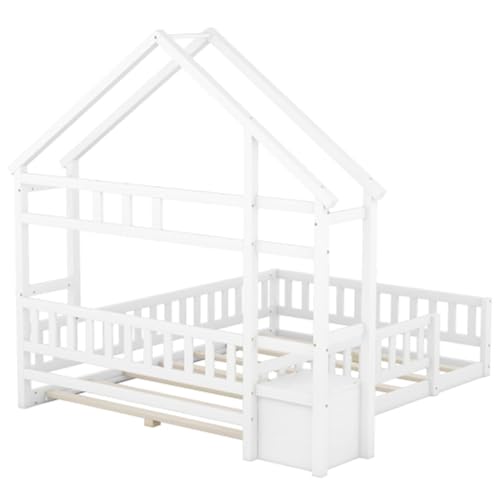 Imagen Cama infantil casa de ensueño 140x200cm seguridad y estilo