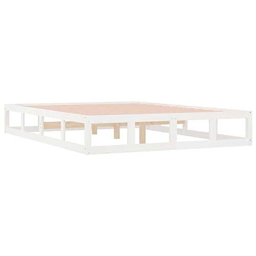 Imagen Base de cama blanca king size para un descanso pleno