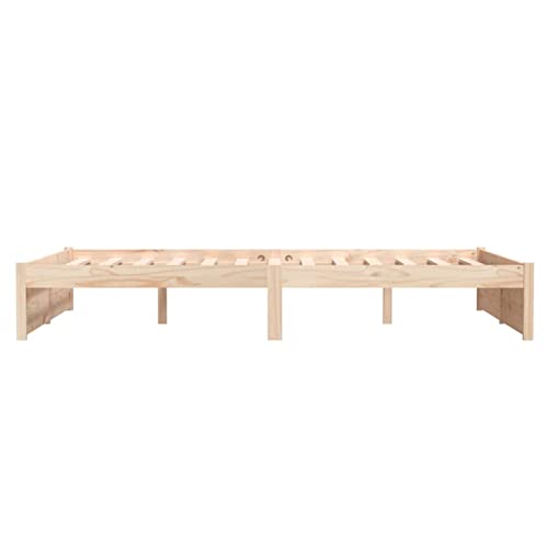 Imagen Descubre la base de cama zeyuan de madera maciza 120x200 cm para un descanso perfecto