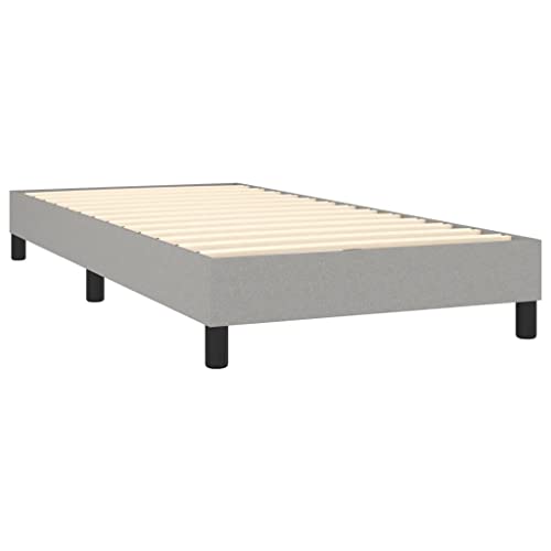 Imagen Base de cama tapizada vidaxl comodidad y estilo en gris claro