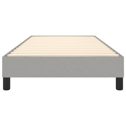 Imagen Base de cama tapizada vidaxl comodidad y estilo en gris claro