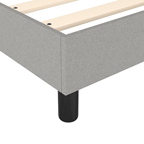 Imagen Base de cama tapizada vidaxl comodidad y estilo en gris claro