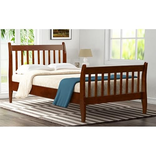 Imagen Base de colchon estilo cama con soporte de madera solida gemelo