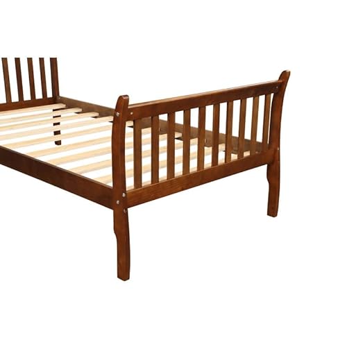 Imagen Base de colchon estilo cama con soporte de madera solida gemelo