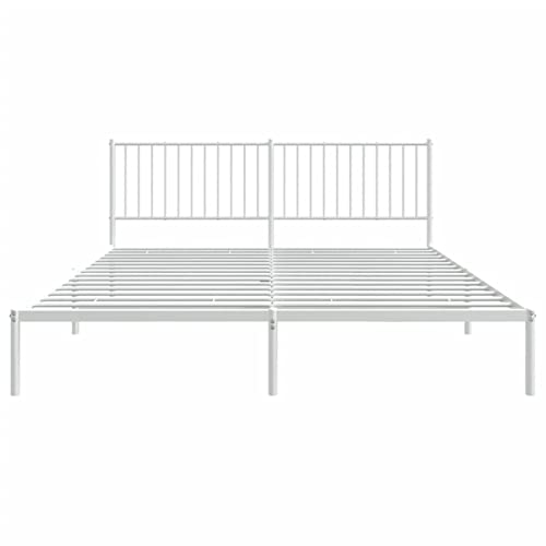 Imagen Tanzem estructura de cama juvenil en metal blanco 183x213 cm