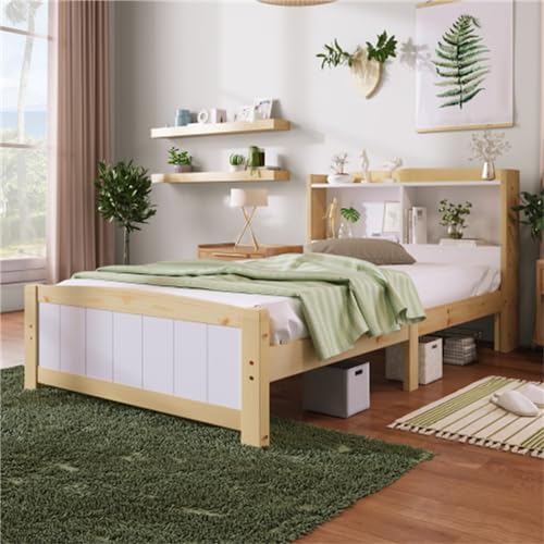 Imagen Cama infantil de madera maciza con espacio de almacenaje ideal para niños creativos