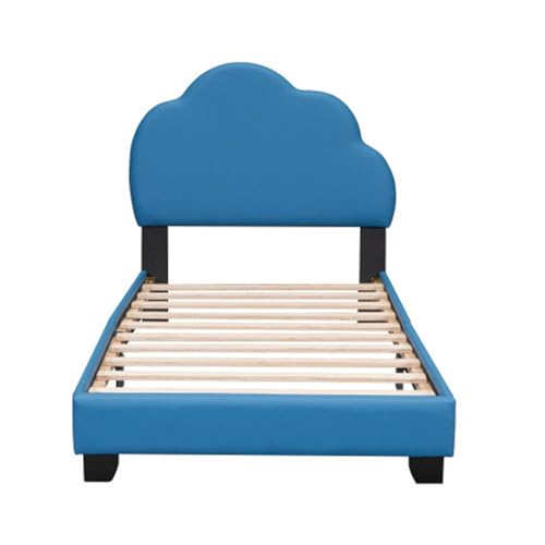 Imagen Cama infantil en forma de nube diseño unico en azul