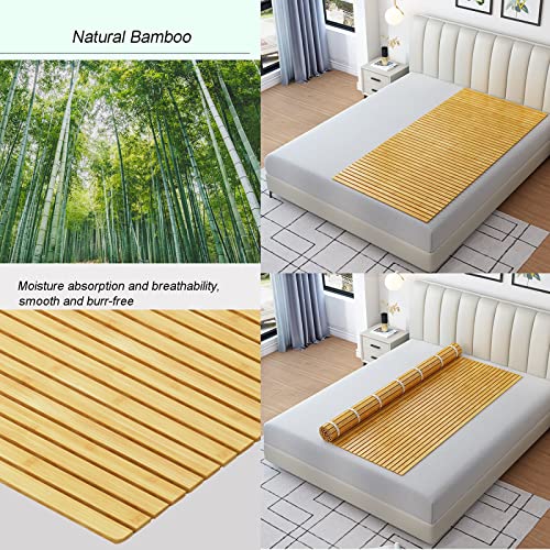 Imagen Somier de bambu nianxinn cama plegable y protector lumbar